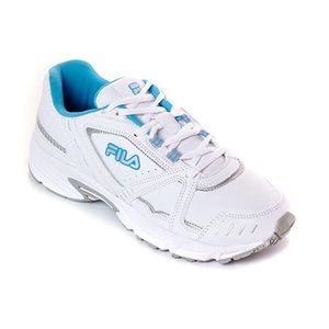 Womens Fila Talon 3 Athletic Sneakers - White/ Aqua